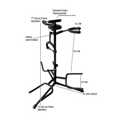 HAMILTON KB430G ATRIL TRIPLE PARA GUITARRAS Y BAJO