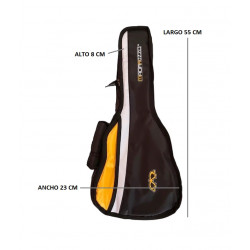 FUNDA DE UKELELE SOPRANO ACOLCHADA E IMPERMEABLE MADAROZZO 8 MM US/BO