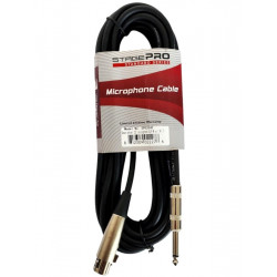 CABLE MICRÓFONO 6 MTS XLR...